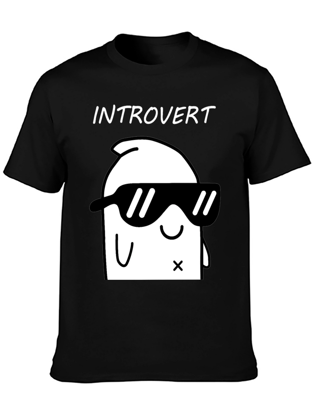 Introvert Graphic T-Shirt - Cool & Comfy Black Tee
