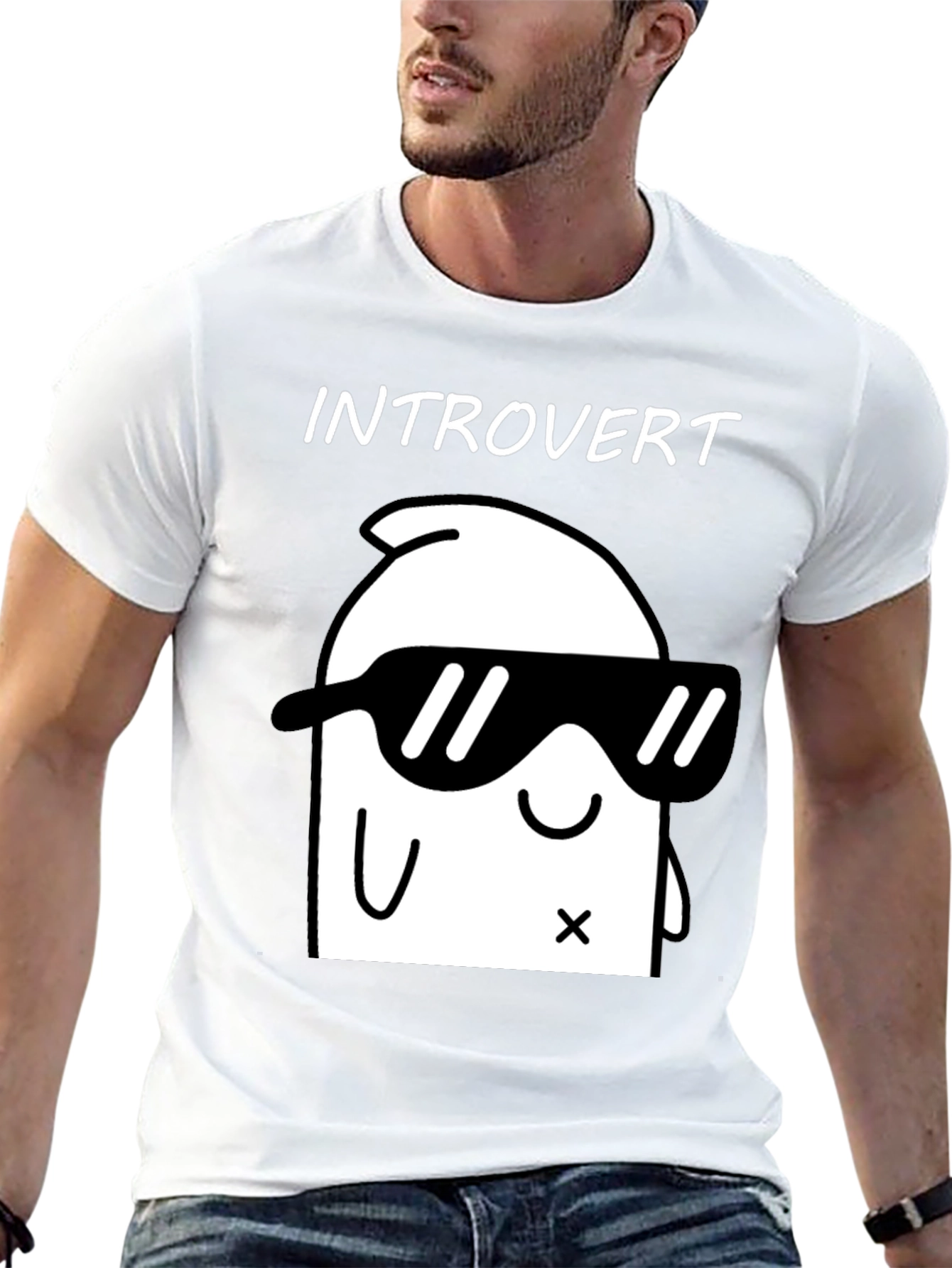 Introvert Graphic T-Shirt - Cool & Comfy Black Tee