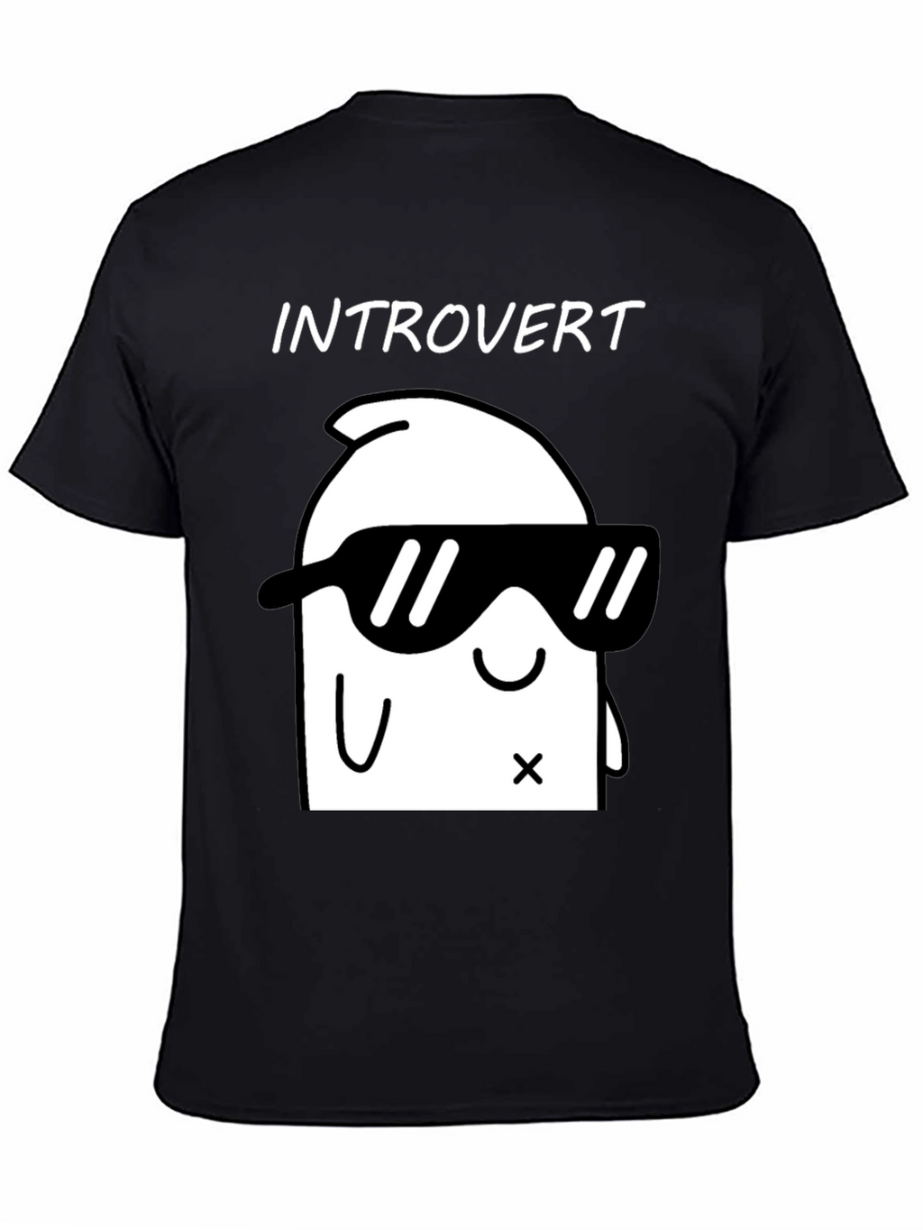 Introvert Graphic T-Shirt - Cool & Comfy Black Tee