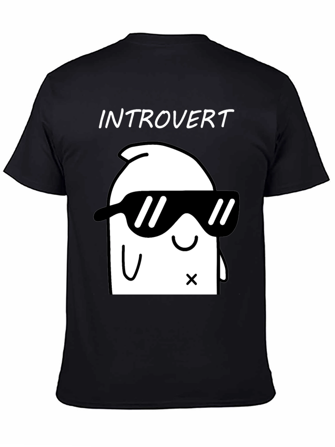 Introvert Graphic T-Shirt - Cool & Comfy Black Tee