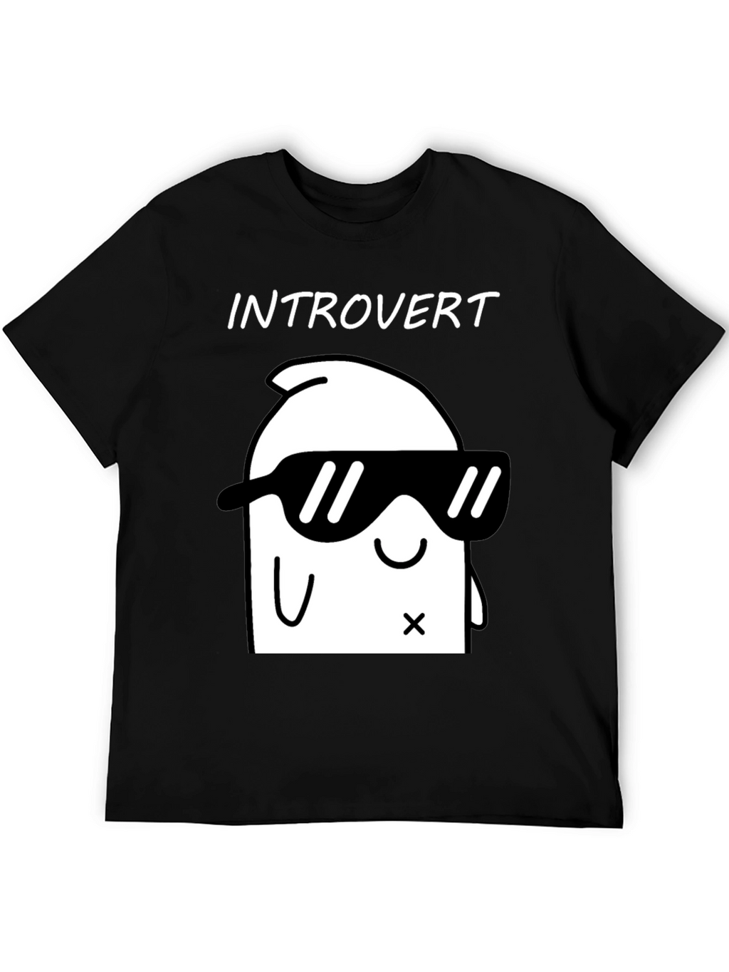 Introvert Graphic T-Shirt - Cool & Comfy Black Tee