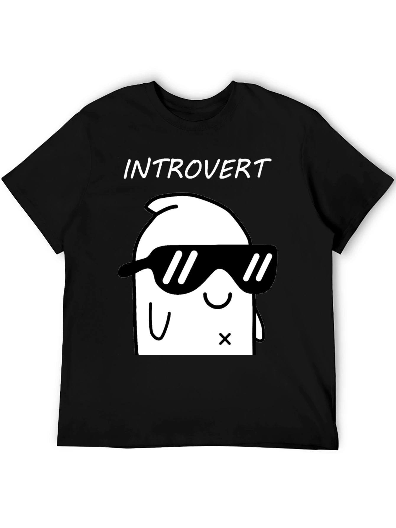 Introvert Graphic T-Shirt - Cool & Comfy Black Tee