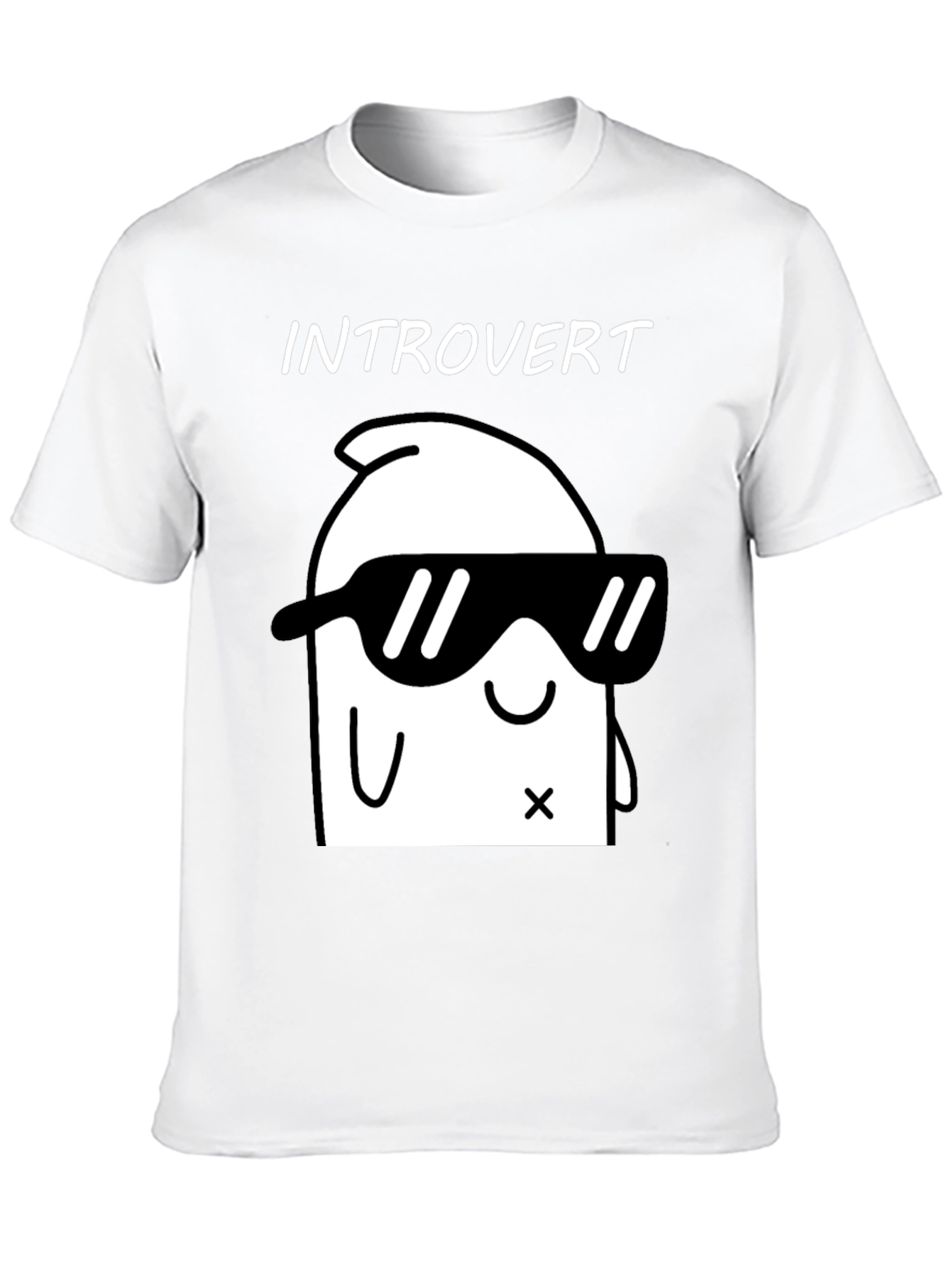 Introvert Graphic T-Shirt - Cool & Comfy Black Tee