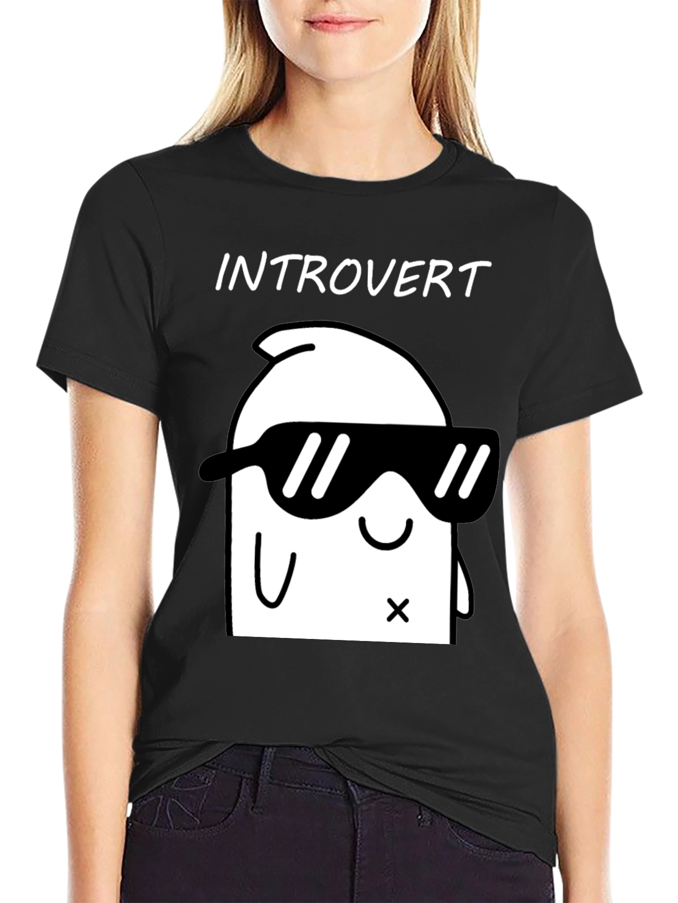 Introvert Graphic T-Shirt - Cool & Comfy Black Tee