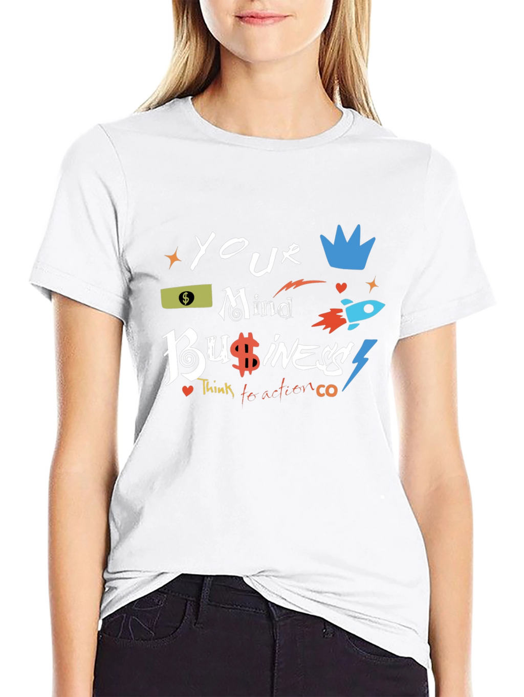 Your Mind Business Black Graphic Tee