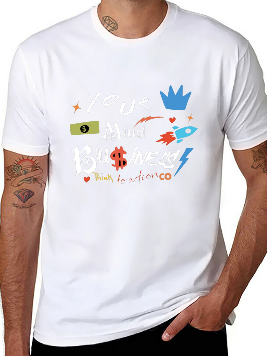 Your Mind Business Black Graphic Tee