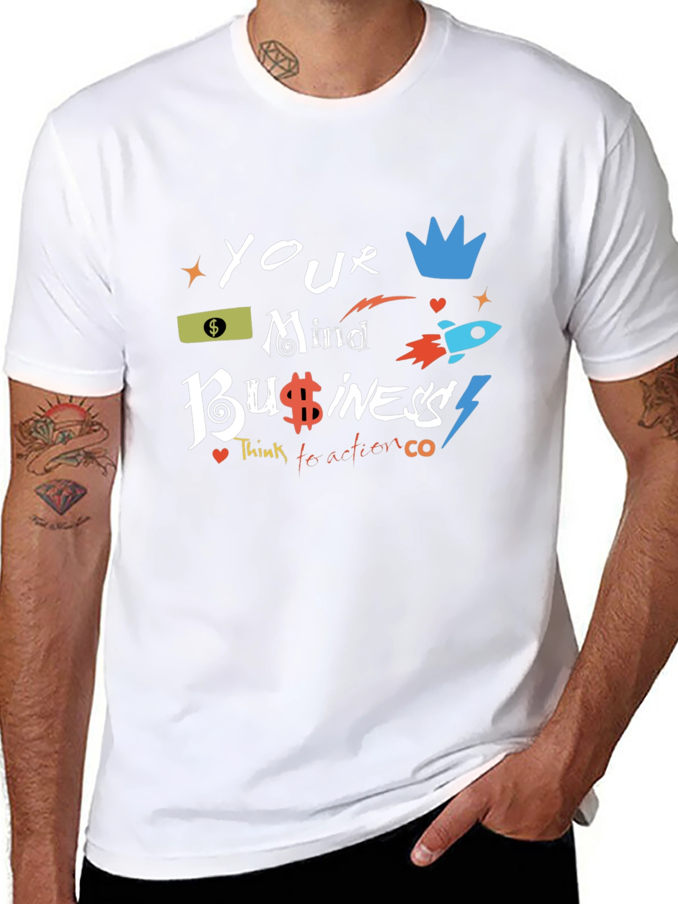 Your Mind Business Black Graphic Tee