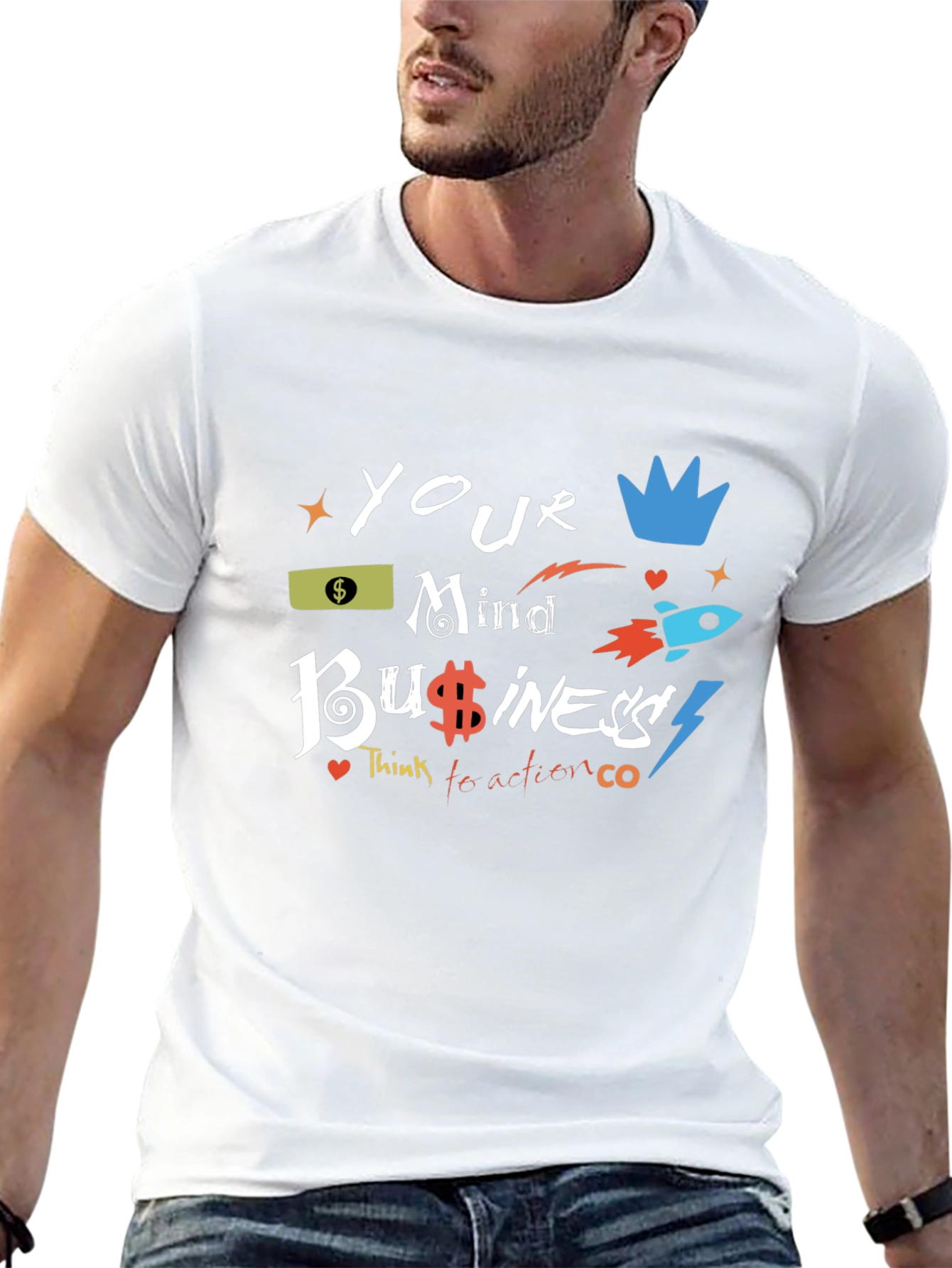 Your Mind Business Black Graphic Tee