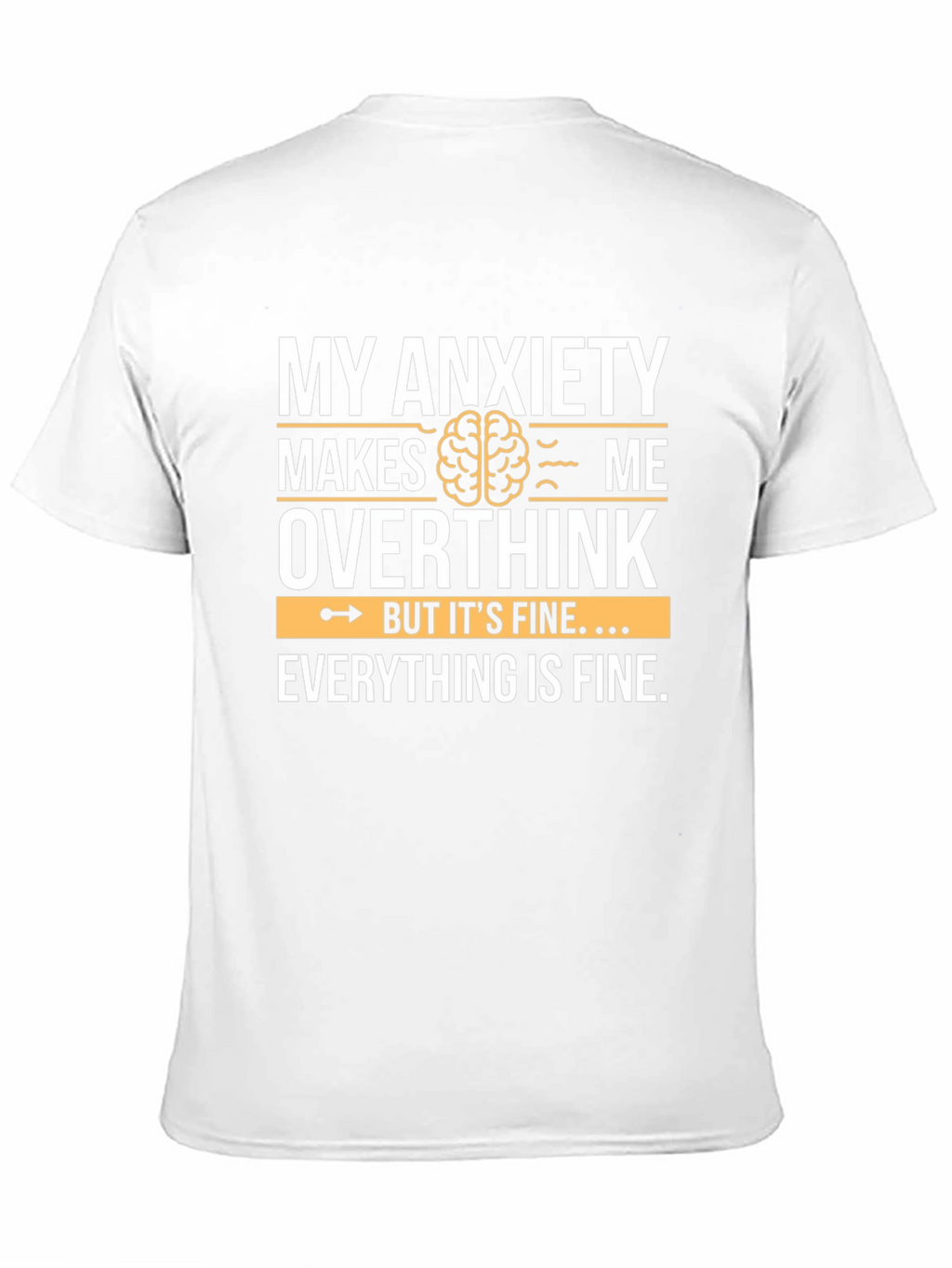 Anxiety Overthink Graphic Tee - Unisex Soft Cotton T-Shirt