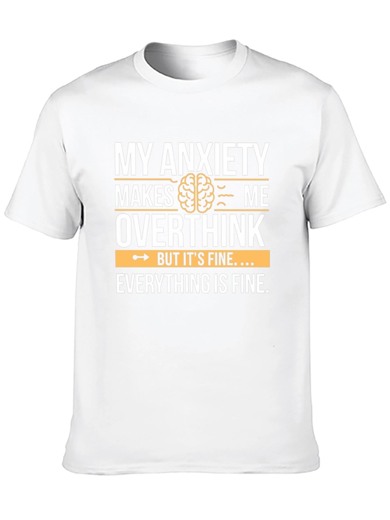 Anxiety Overthink Graphic Tee - Unisex Soft Cotton T-Shirt