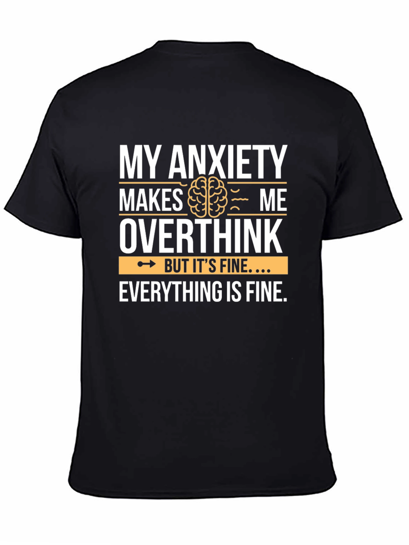 Anxiety Overthink Graphic Tee - Unisex Soft Cotton T-Shirt
