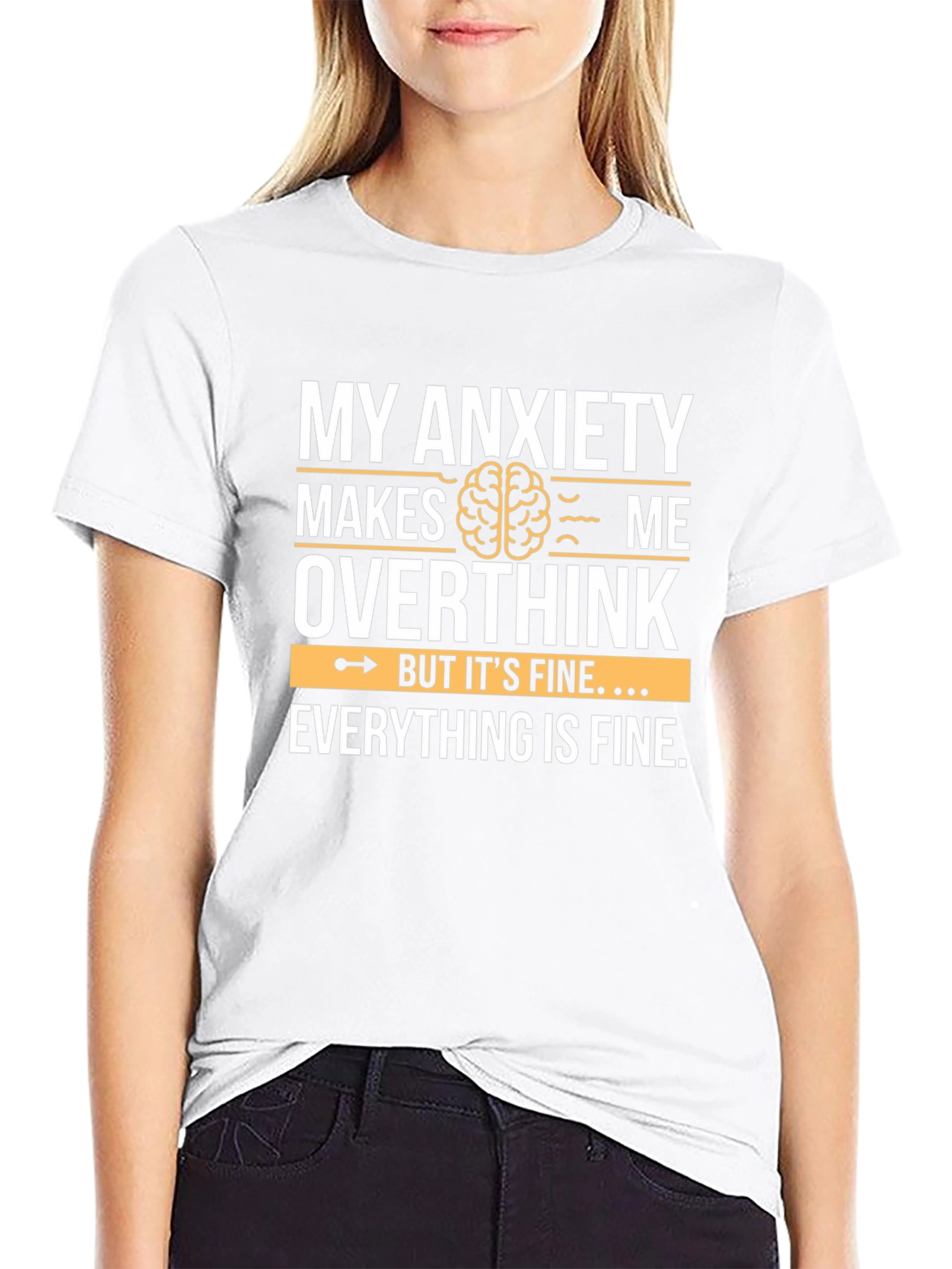 Anxiety Overthink Graphic Tee - Unisex Soft Cotton T-Shirt