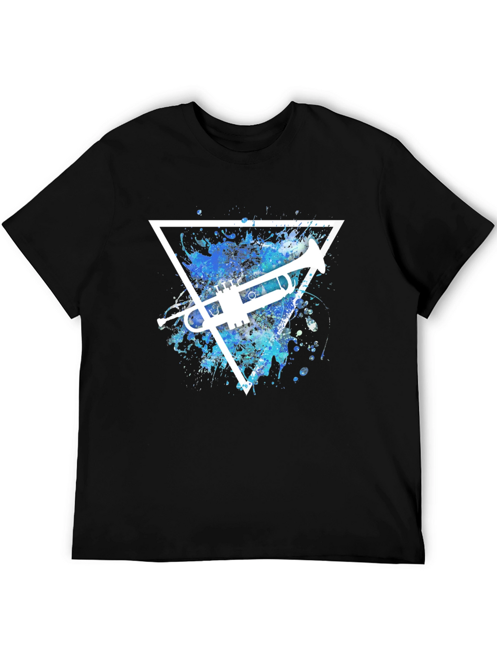 Trumpet Triangle Graphic T-Shirt - Music Lover Tee