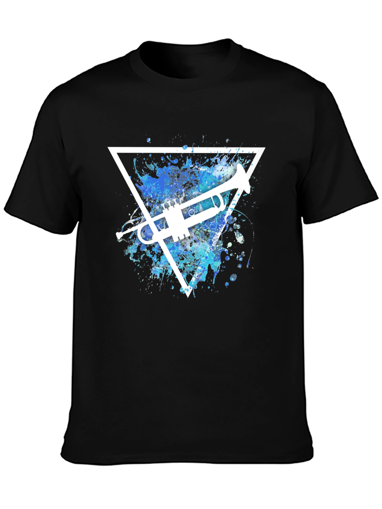 Trumpet Triangle Graphic T-Shirt - Music Lover Tee