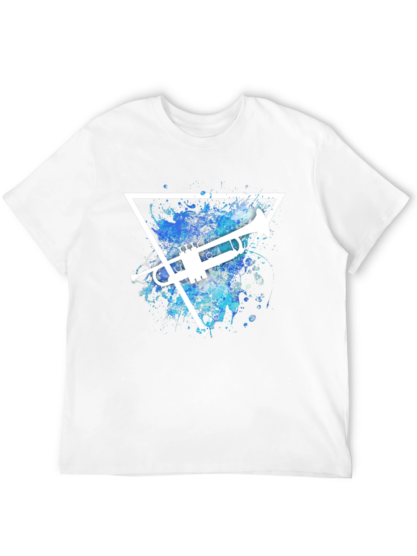 Trumpet Triangle Graphic T-Shirt - Music Lover Tee