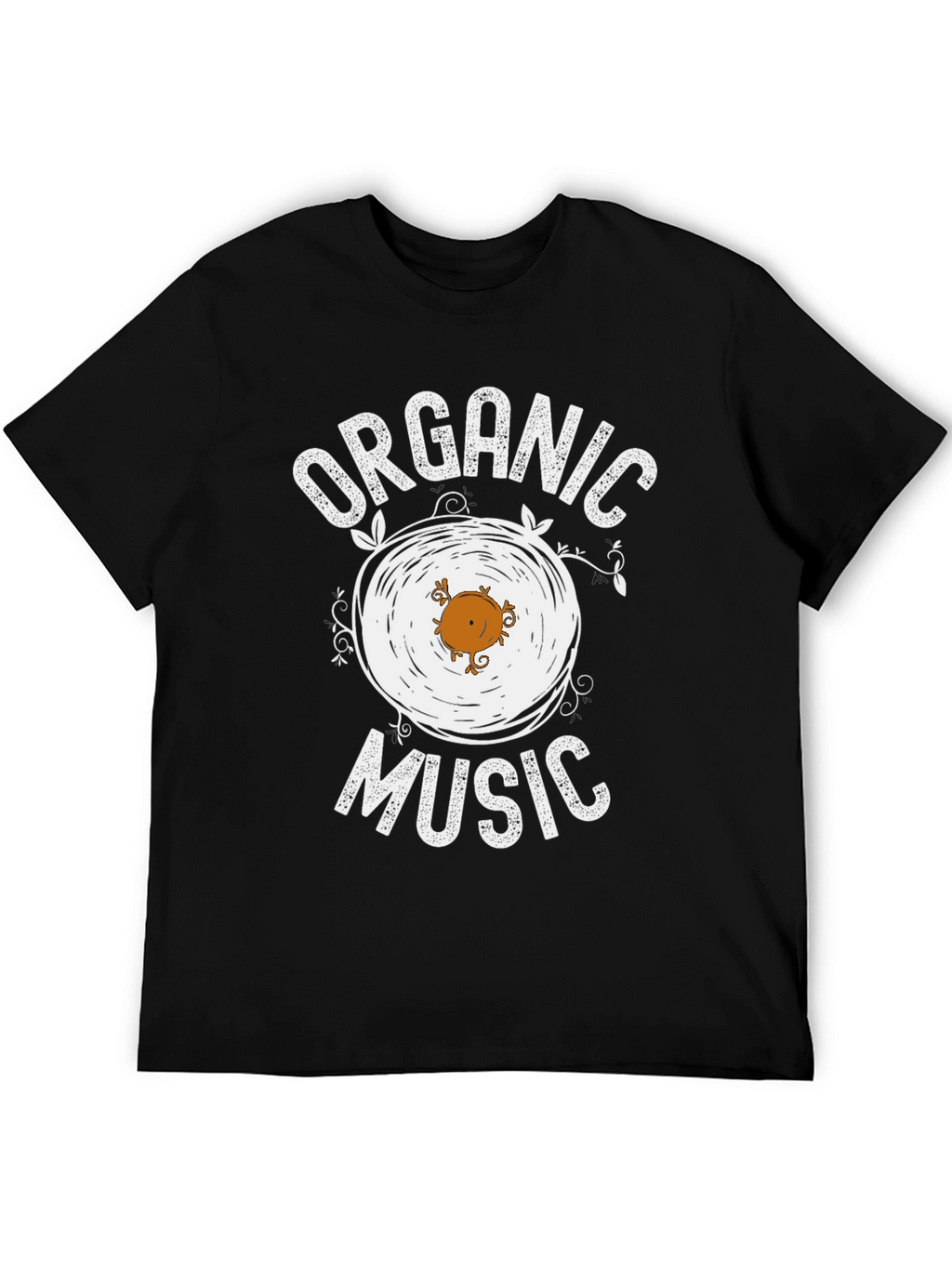 Organic Music Black Graphic T-Shirt