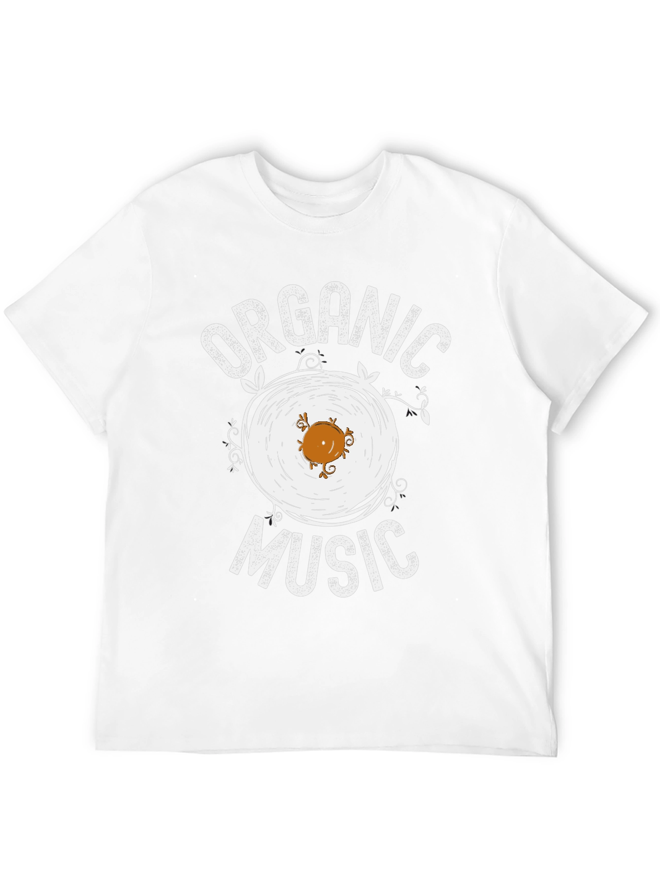 Organic Music Black Graphic T-Shirt
