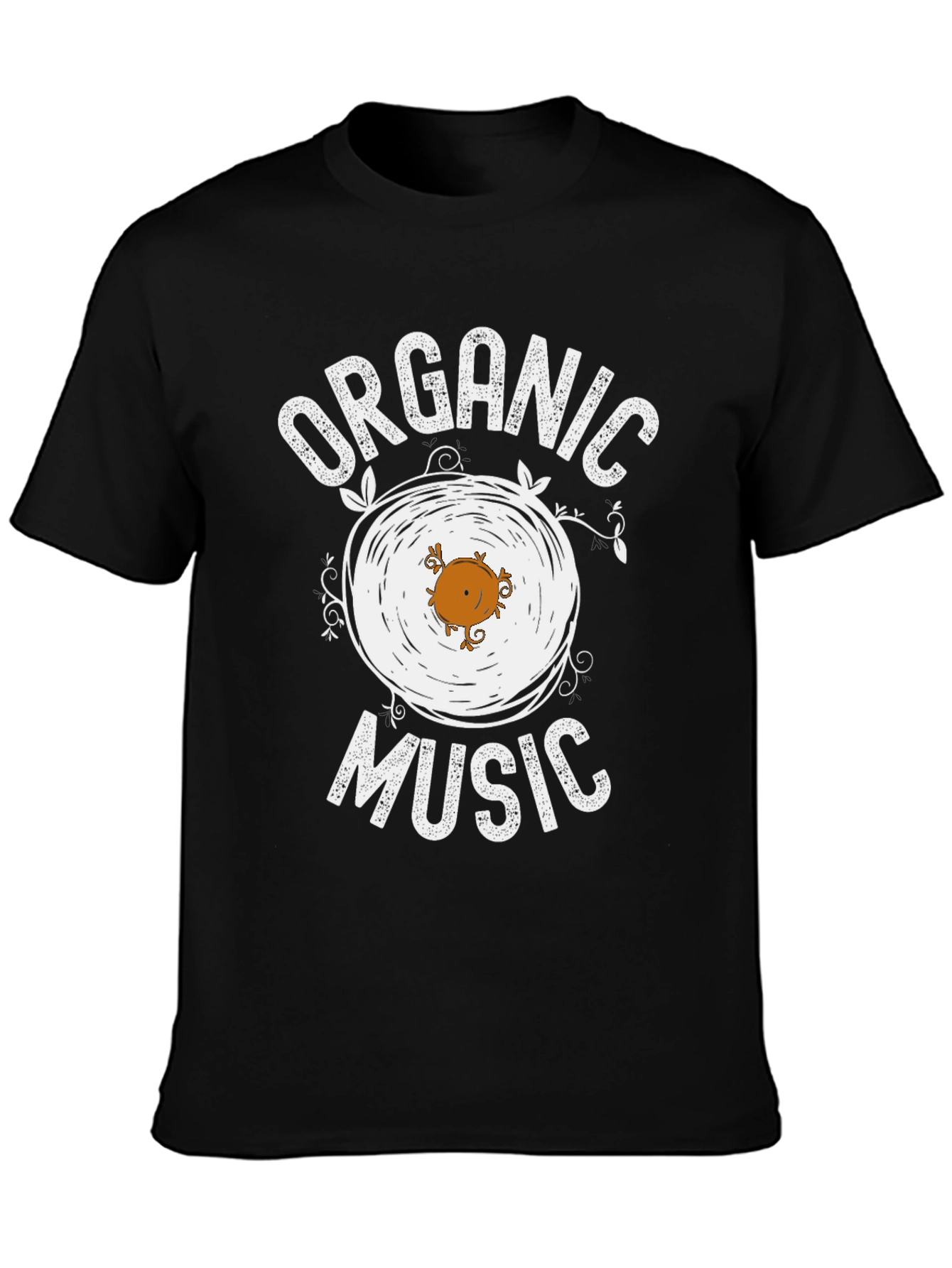 Organic Music Black Graphic T-Shirt