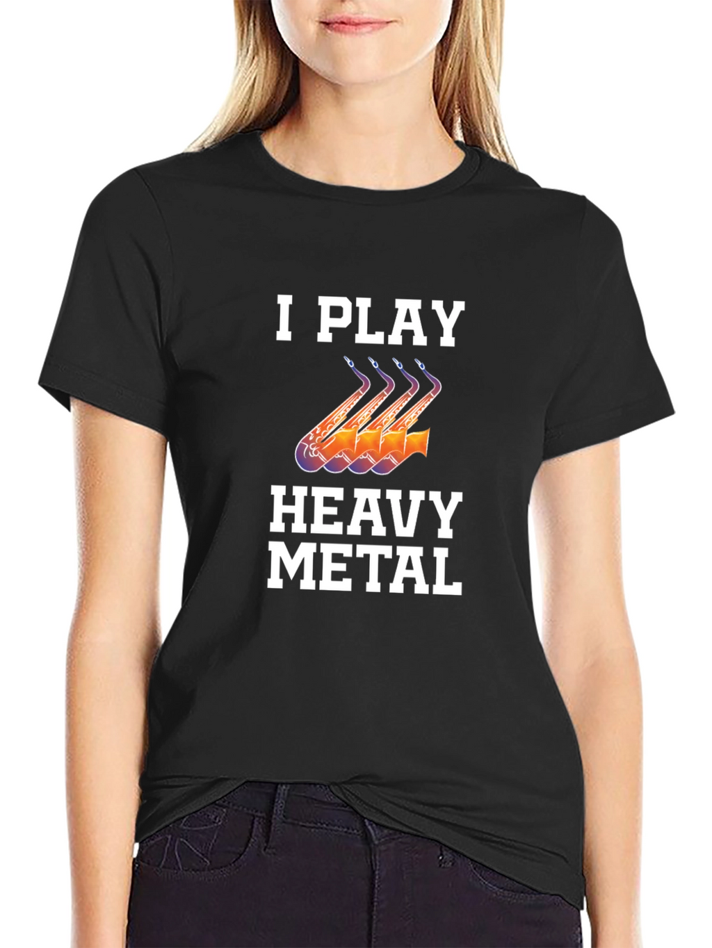 I Play Heavy Metal Saxophone T-Shirt