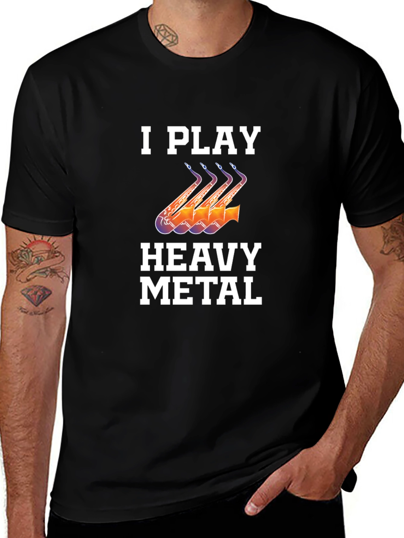 I Play Heavy Metal Saxophone T-Shirt