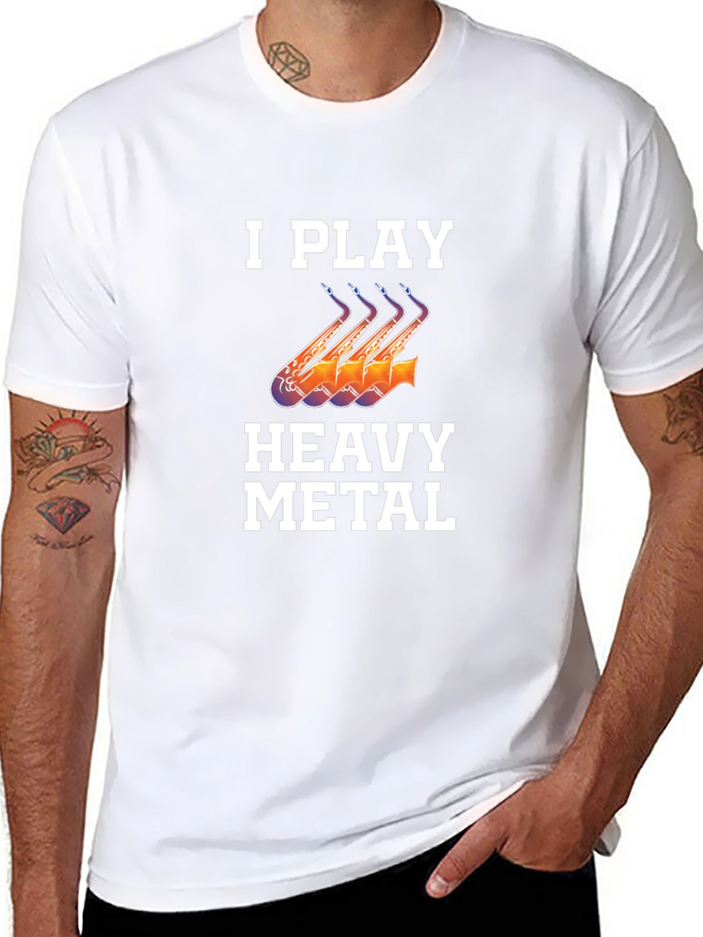 I Play Heavy Metal Saxophone T-Shirt
