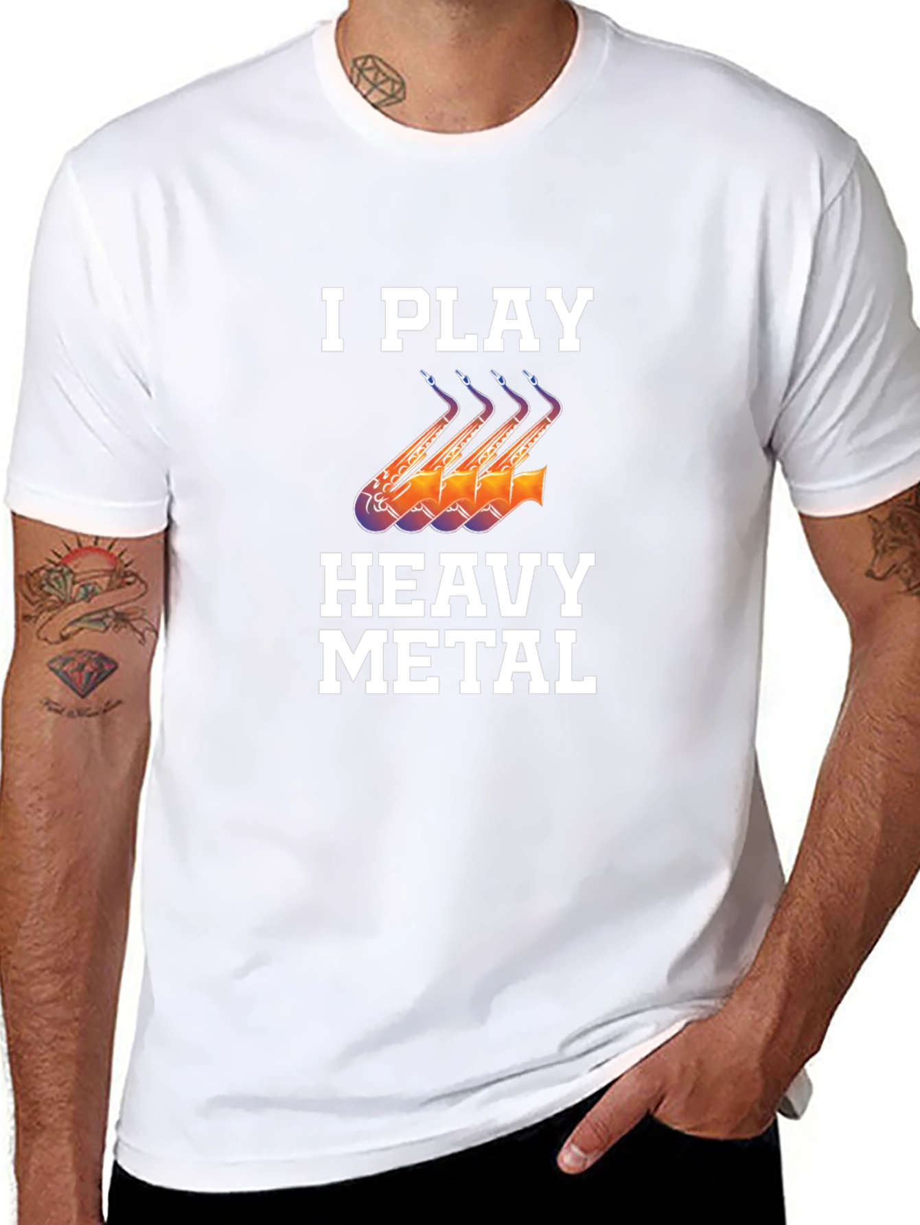 I Play Heavy Metal Saxophone T-Shirt