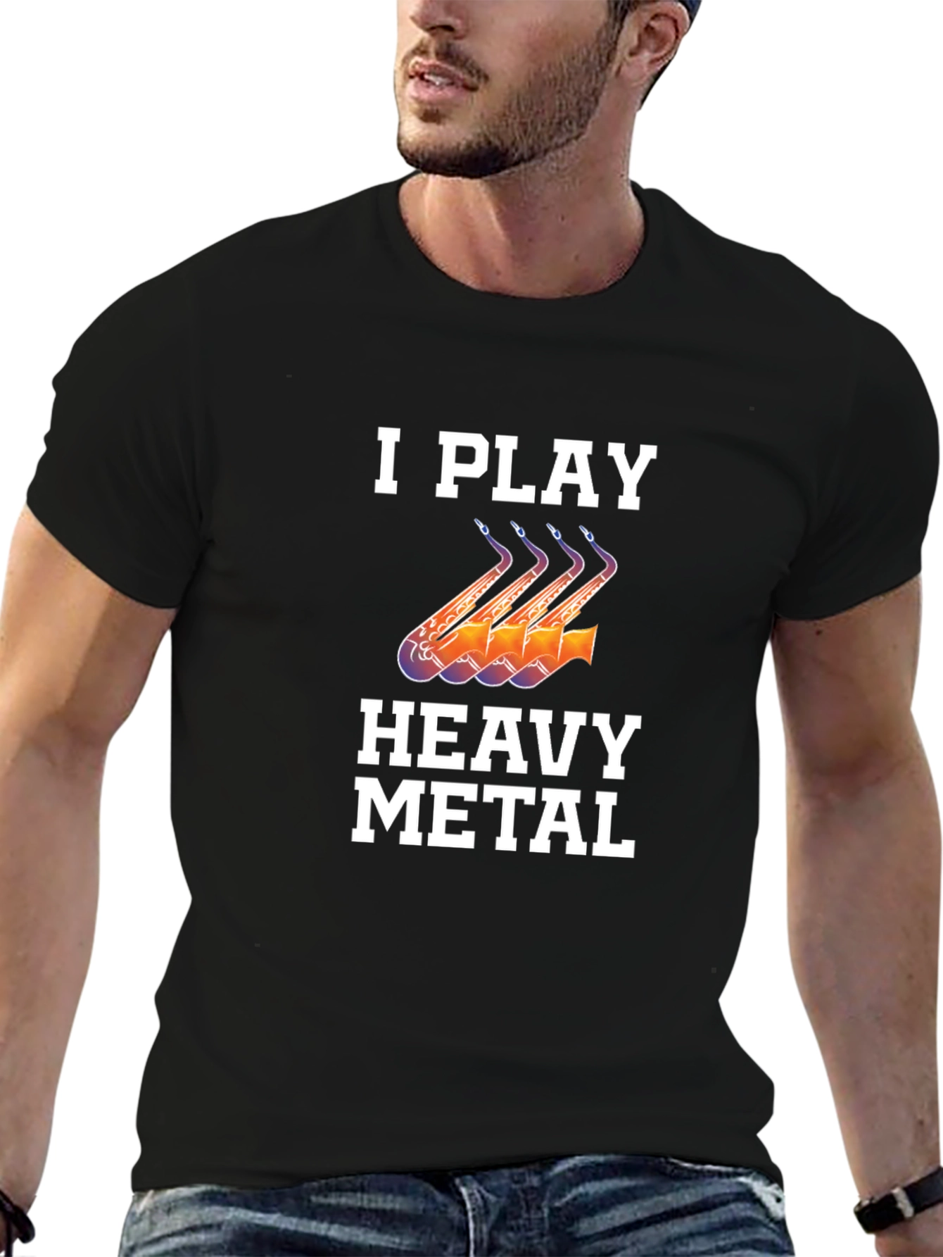 I Play Heavy Metal Saxophone T-Shirt