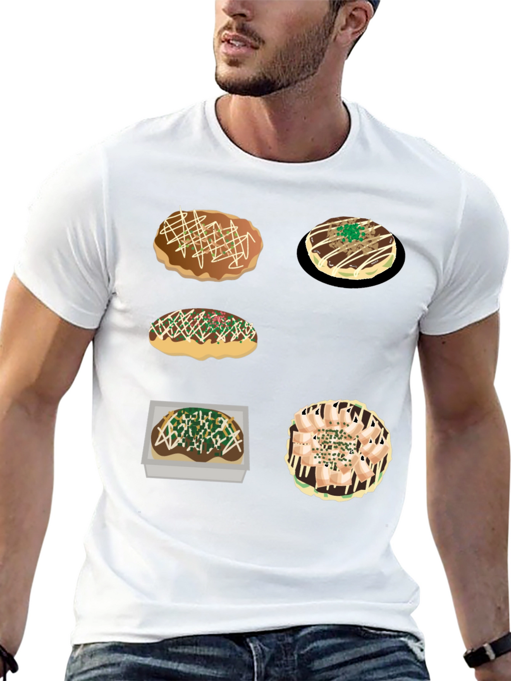Okonomiyaki Food Tee - Japanese Street Food Shirt