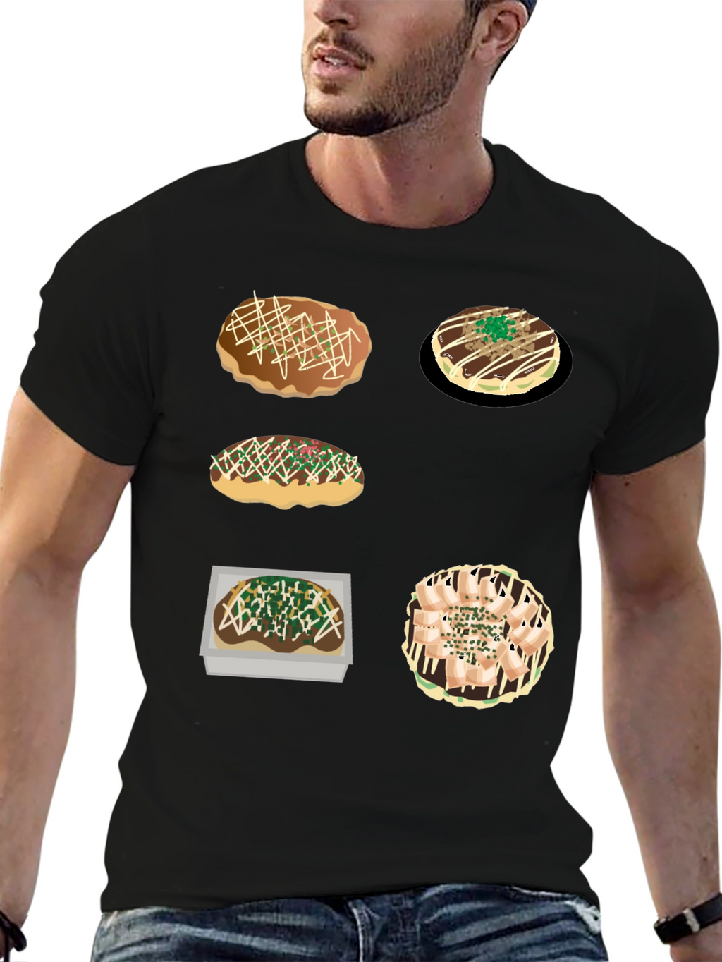 Okonomiyaki Food Tee - Japanese Street Food Shirt