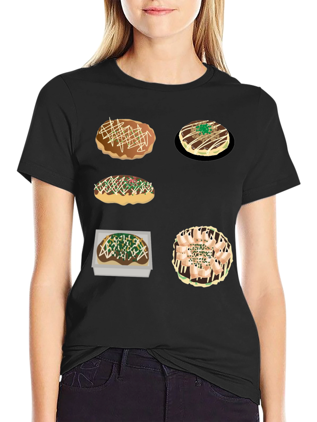 Okonomiyaki Food Tee - Japanese Street Food Shirt
