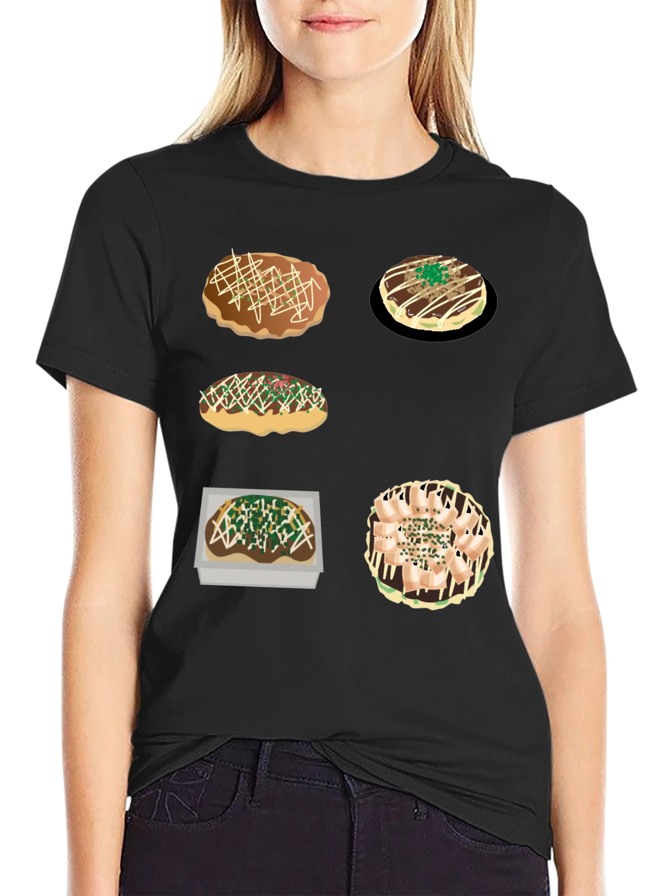 Okonomiyaki Food Tee - Japanese Street Food Shirt