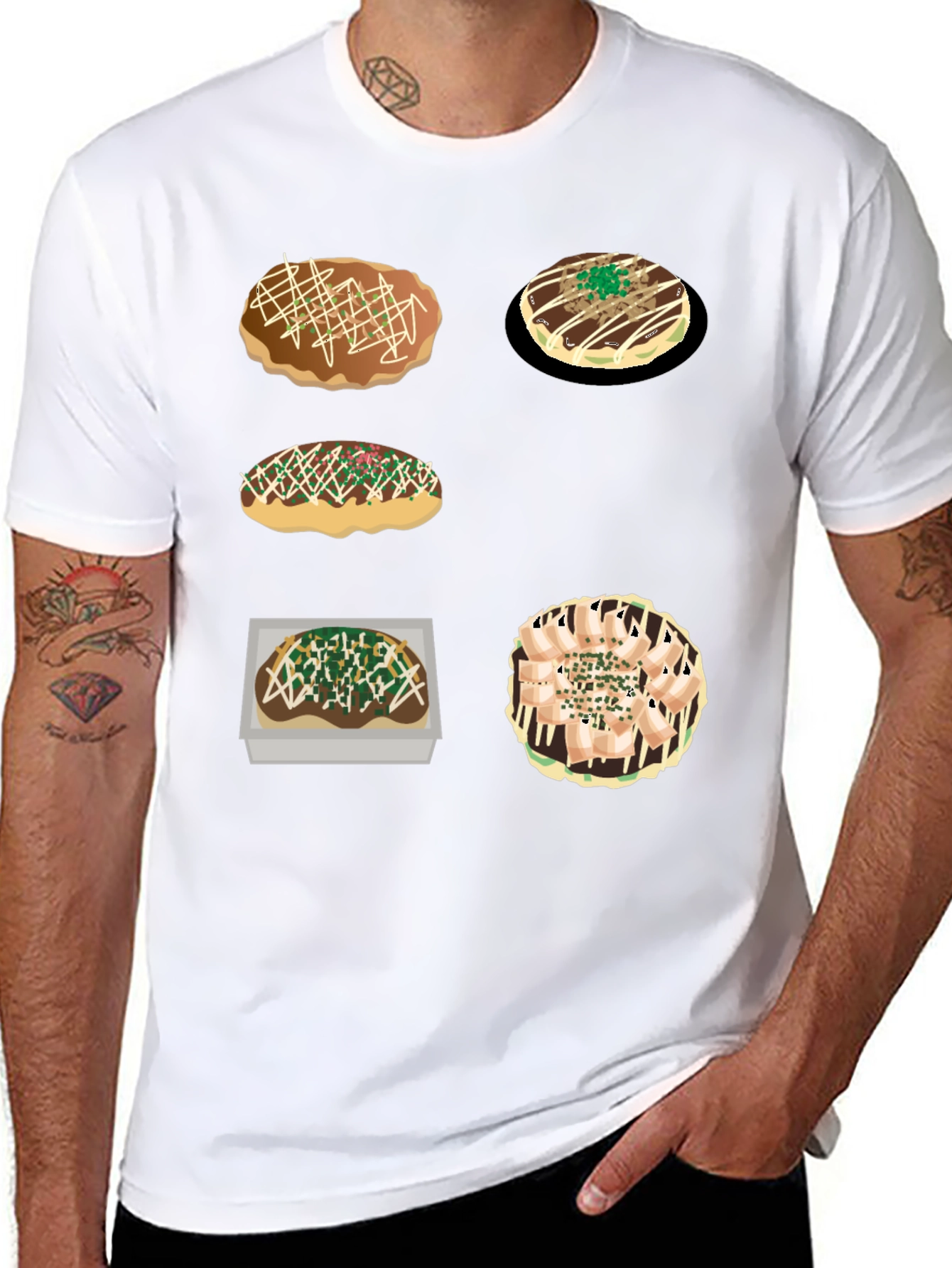 Okonomiyaki Food Tee - Japanese Street Food Shirt