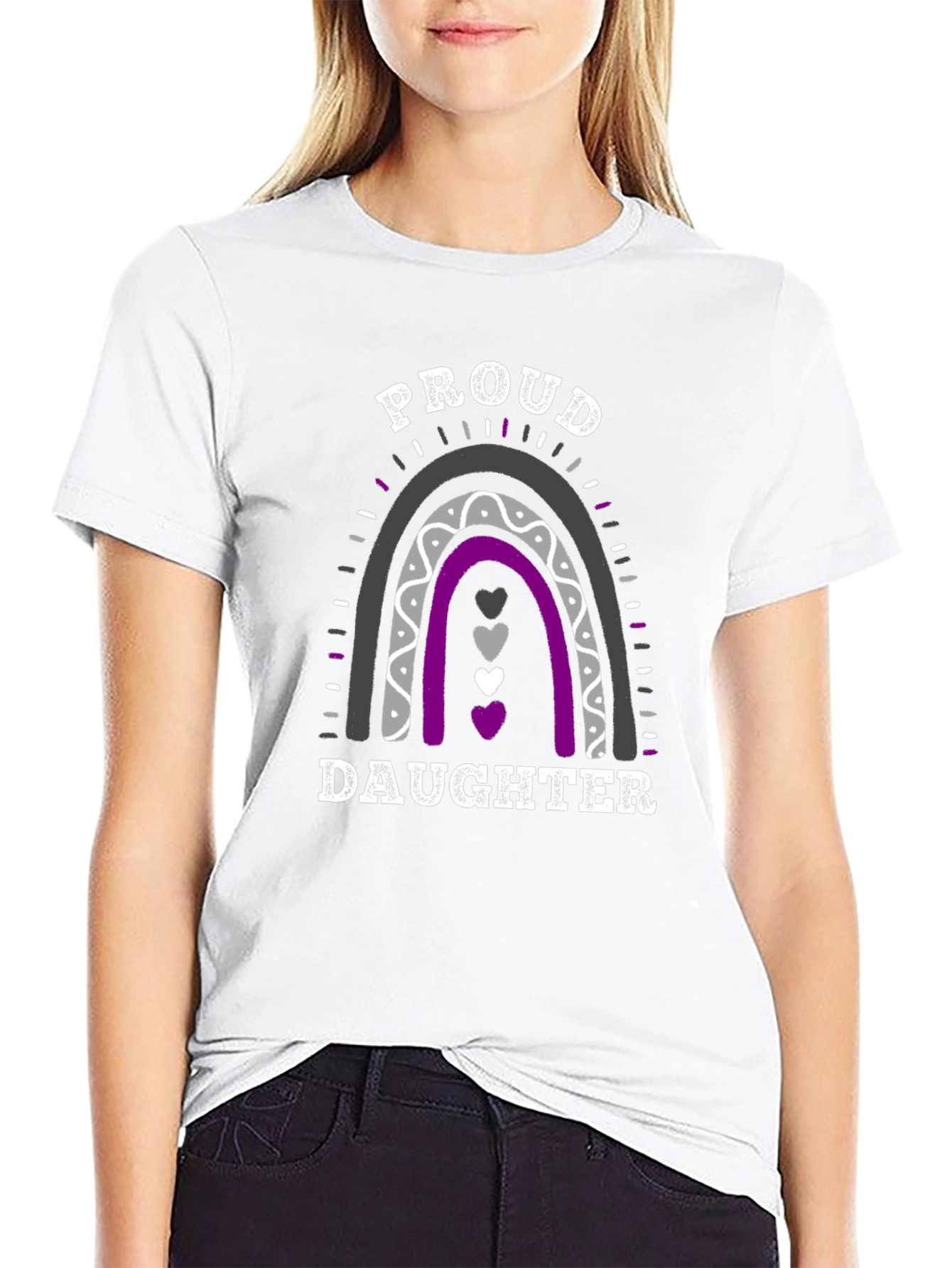 Proud Daughter Rainbow LGBTQ+ T-Shirt
