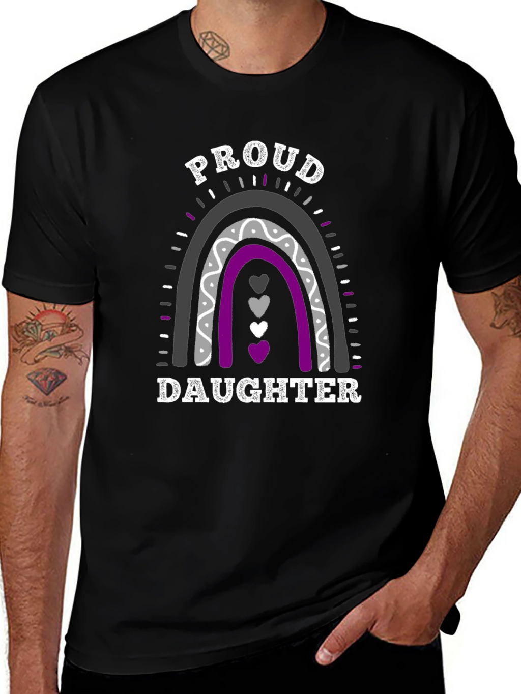 Proud Daughter Rainbow LGBTQ+ T-Shirt