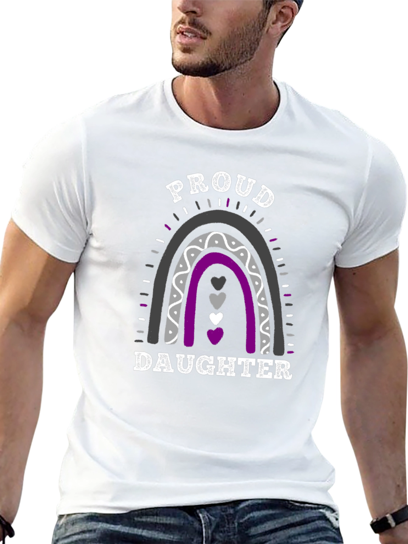 Proud Daughter Rainbow LGBTQ+ T-Shirt