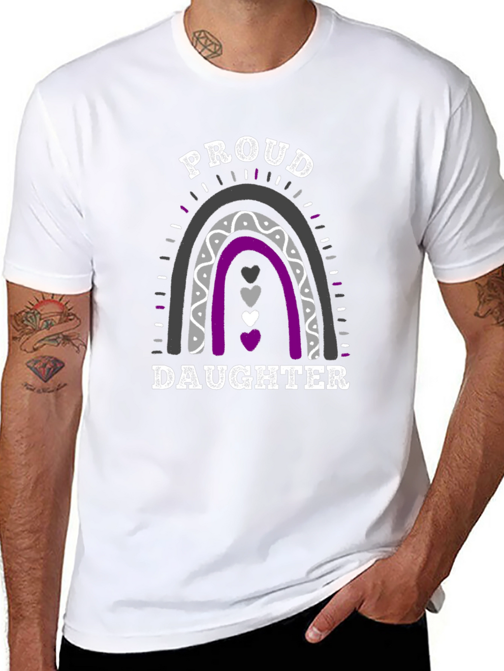 Proud Daughter Rainbow LGBTQ+ T-Shirt