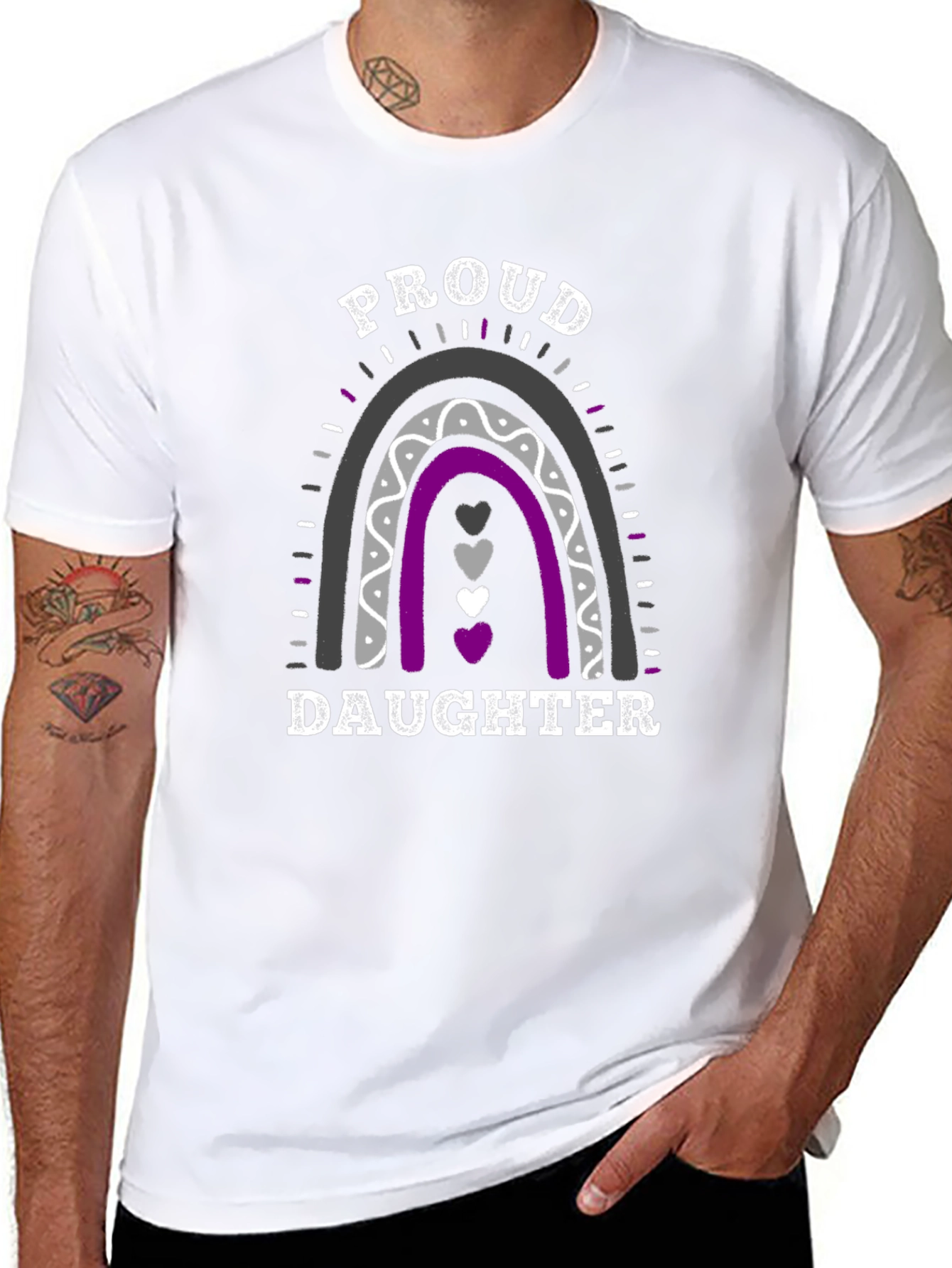 Proud Daughter Rainbow LGBTQ+ T-Shirt