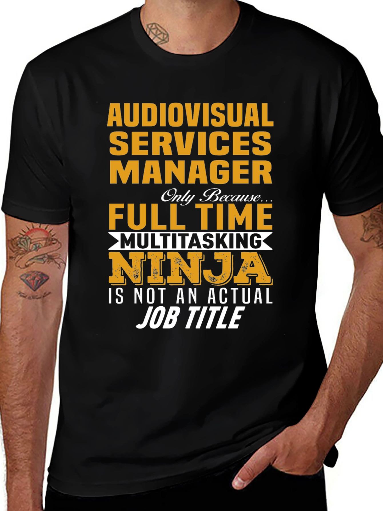 Audiovisual Services Manager Ninja T-Shirt