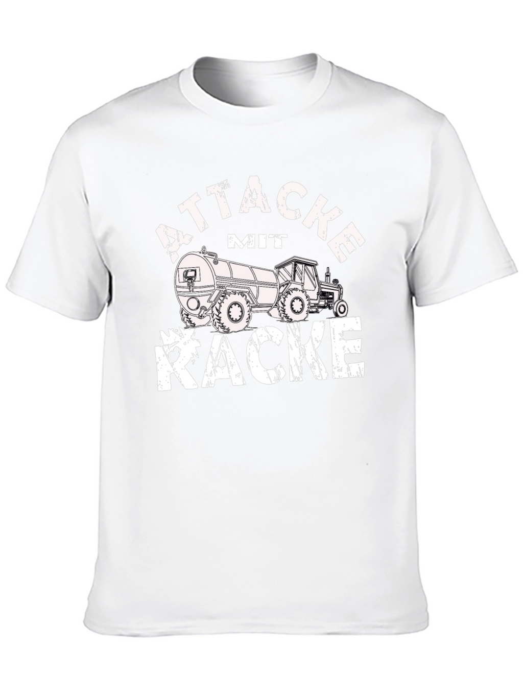 Attacke Mit Kacke Funny Tractor T-Shirt