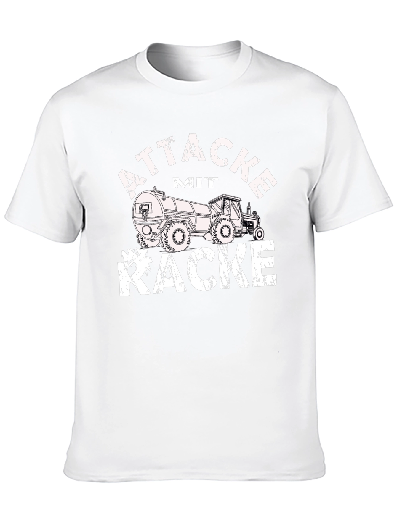 Attacke Mit Kacke Funny Tractor T-Shirt