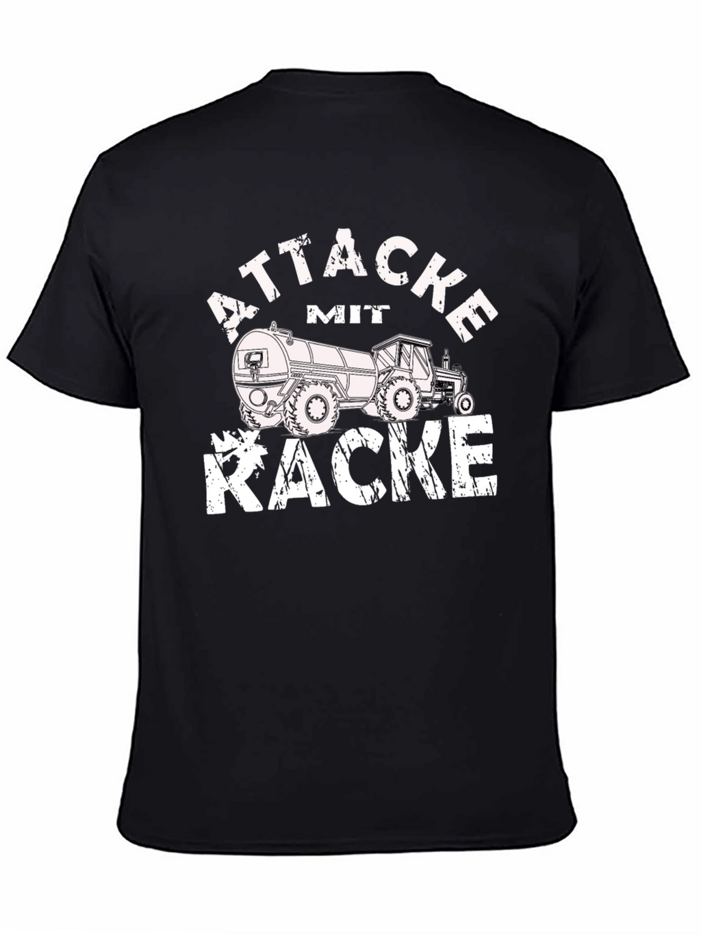 Attacke Mit Kacke Funny Tractor T-Shirt