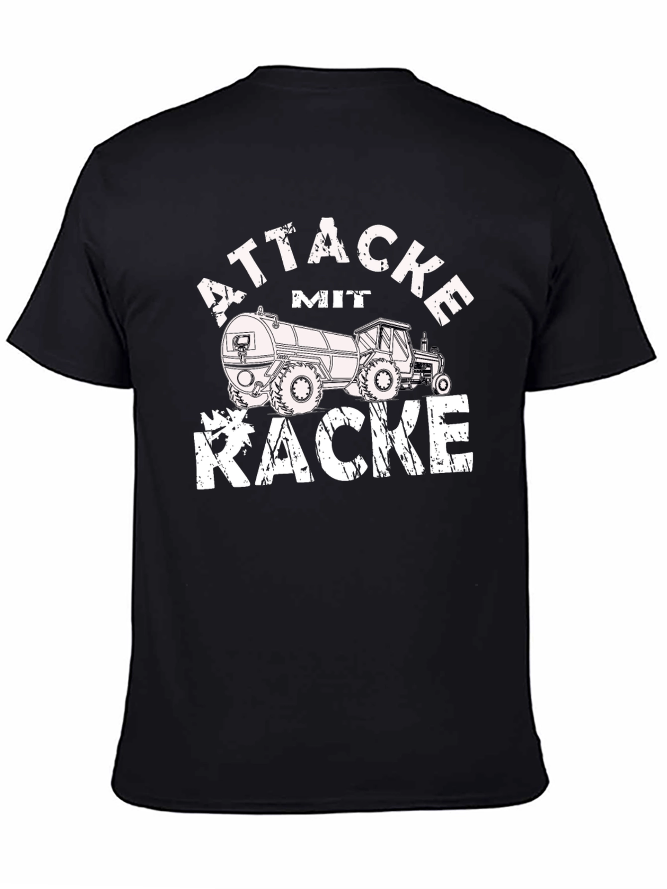 Attacke Mit Kacke Funny Tractor T-Shirt