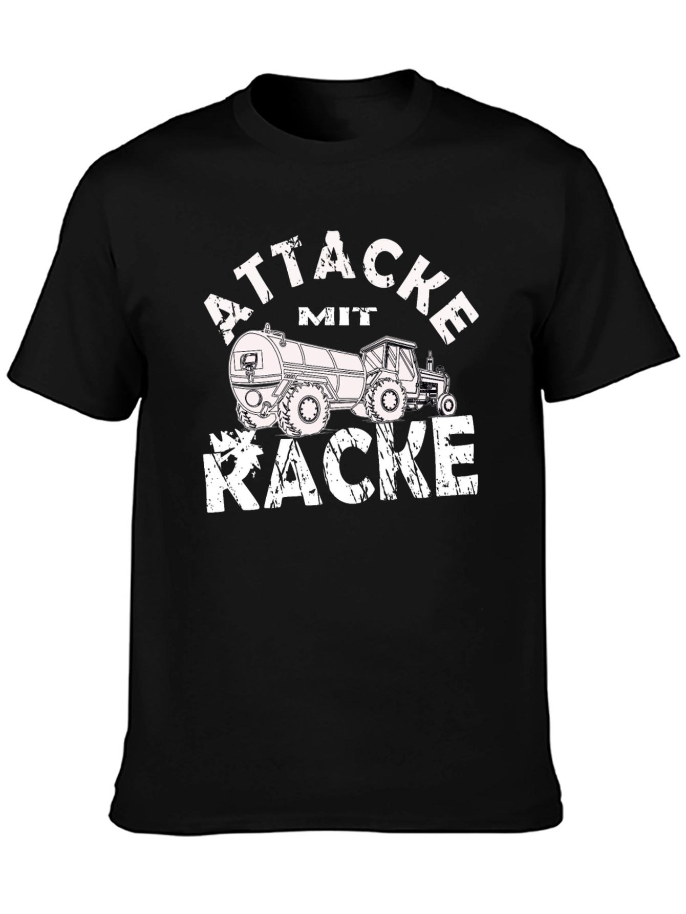 Attacke Mit Kacke Funny Tractor T-Shirt