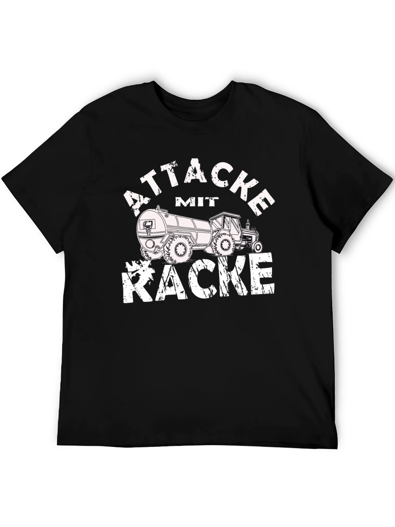 Attacke Mit Kacke Funny Tractor T-Shirt