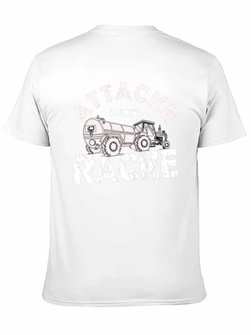 Attacke Mit Kacke Funny Tractor T-Shirt