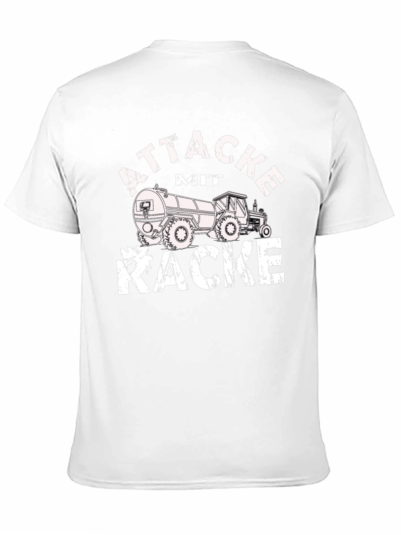Attacke Mit Kacke Funny Tractor T-Shirt