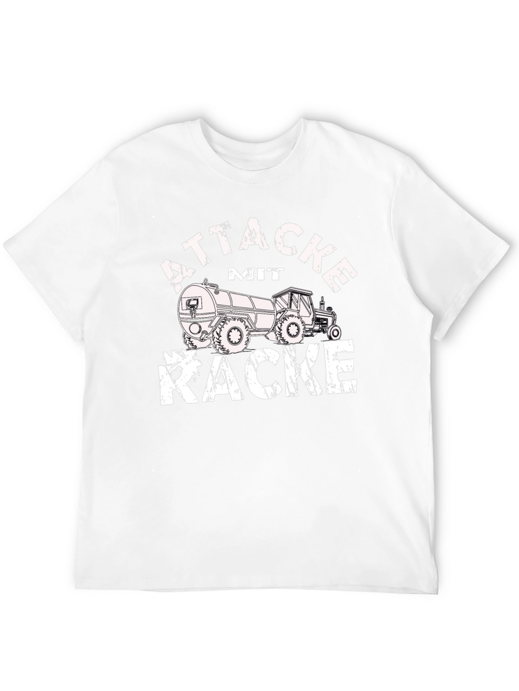 Attacke Mit Kacke Funny Tractor T-Shirt