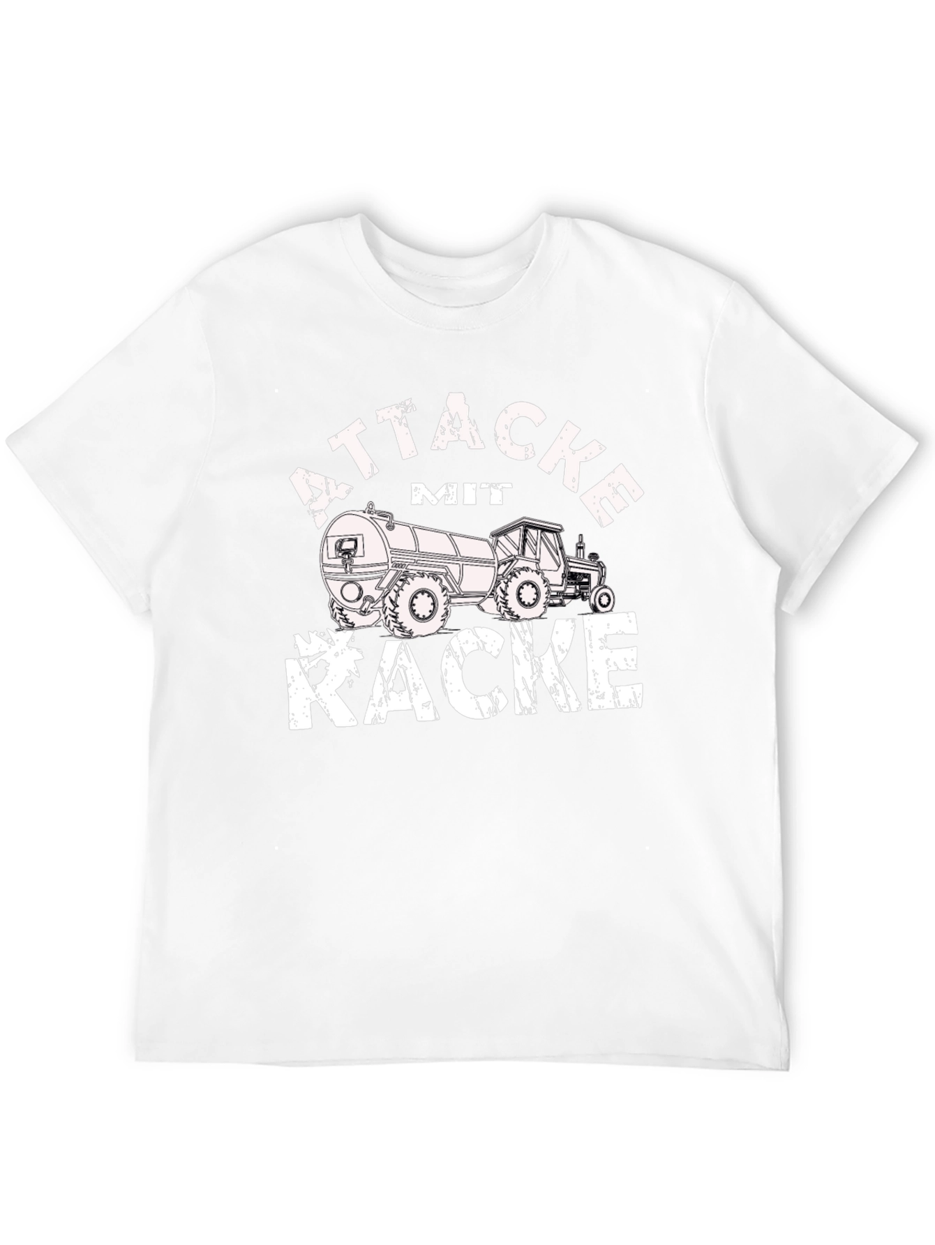 Attacke Mit Kacke Funny Tractor T-Shirt