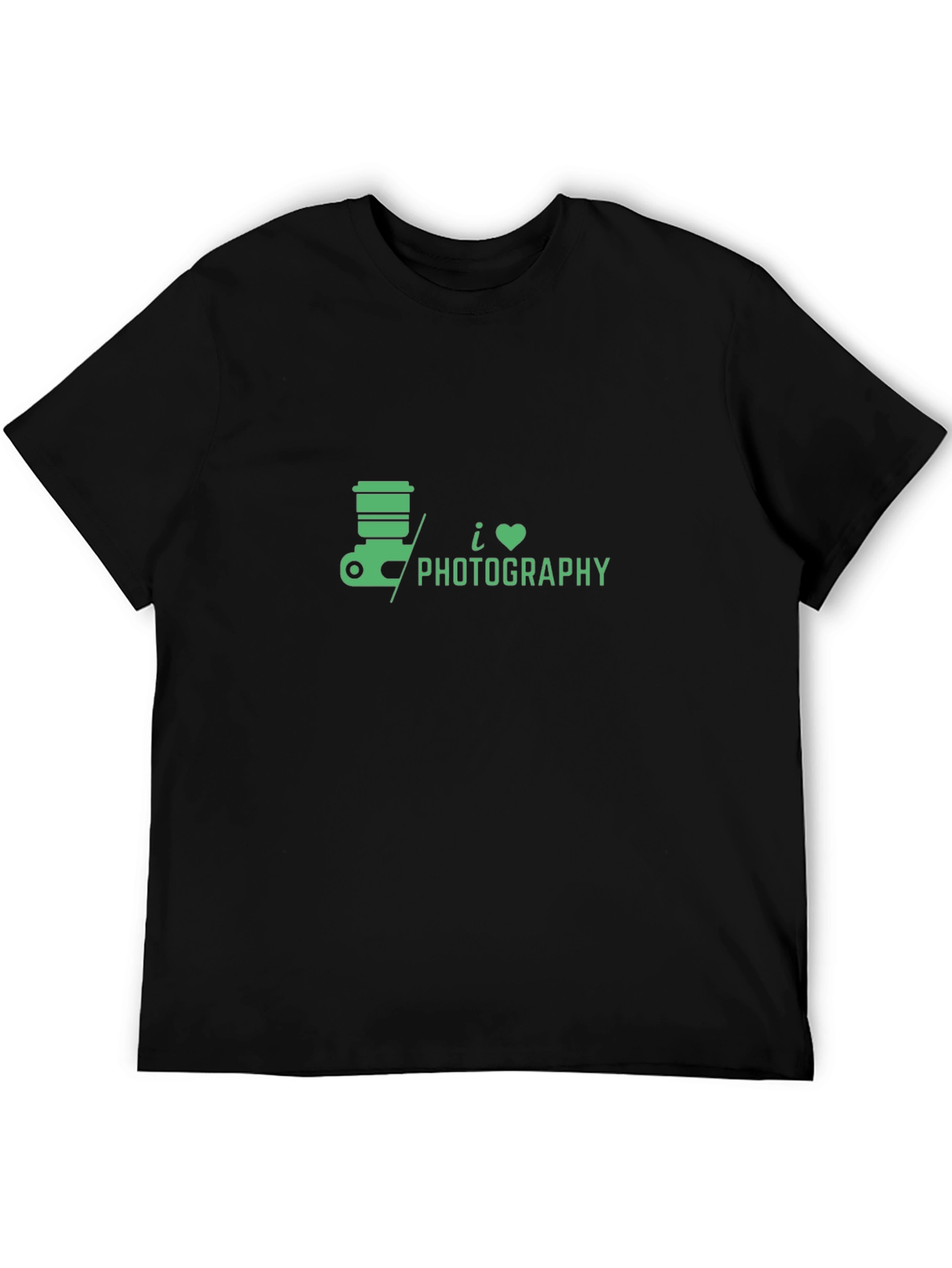 I Love Photography Black T-Shirt