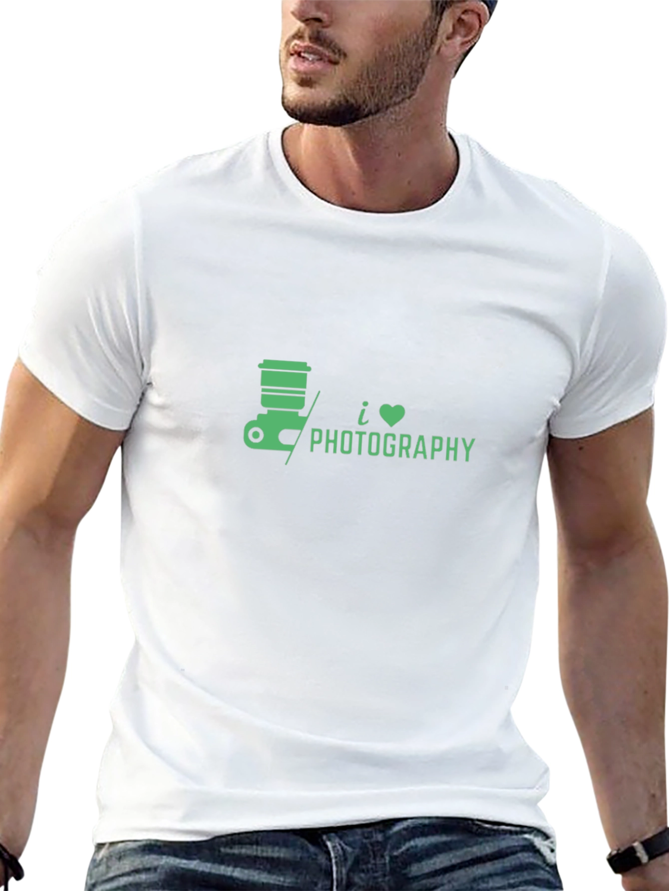 I Love Photography Black T-Shirt